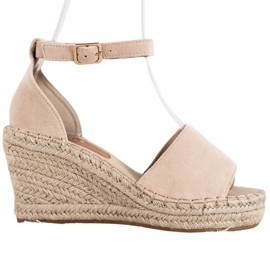 Seastar Sandalen auf dem Strohkeil braun