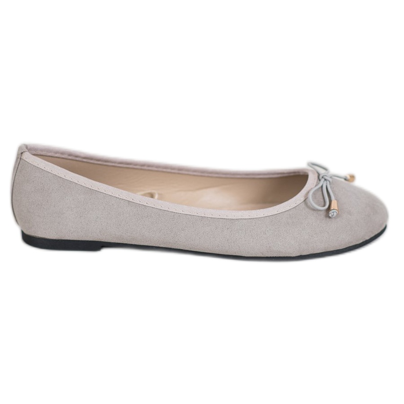 SHELOVET Lässige Ballerinas grau