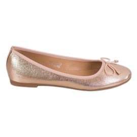 Seastar Ballerinas aus Öko-Leder golden