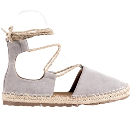 Seastar Wildleder-Espadrilles mit Bindung grau