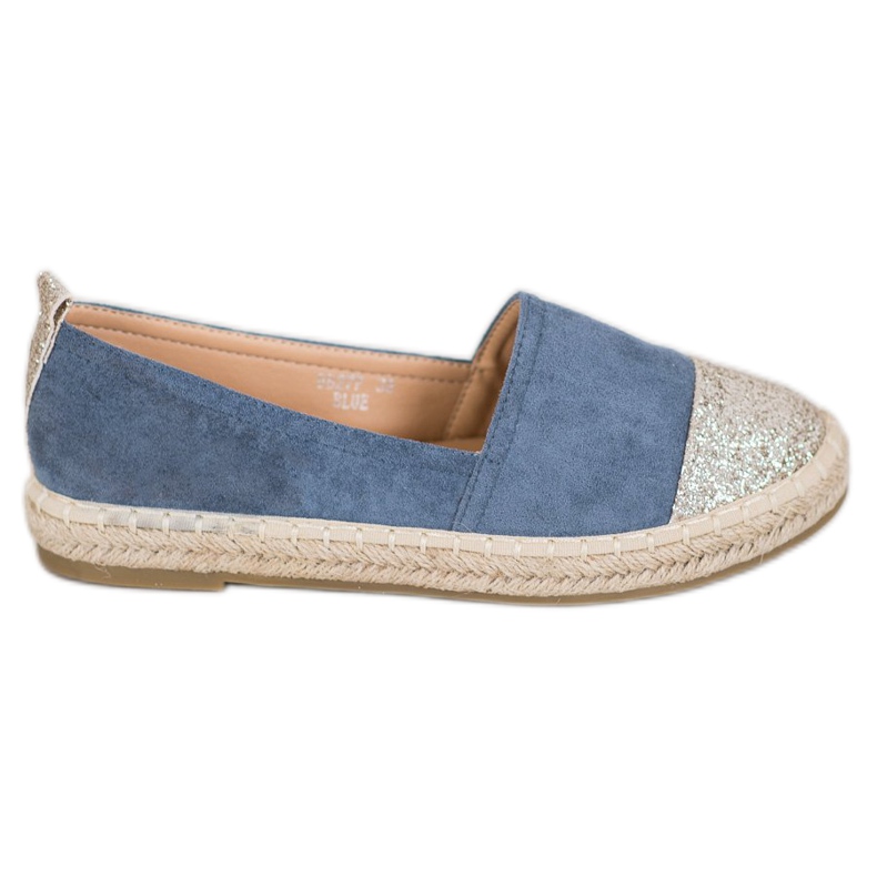 Seastar Espadrilles mit Glitzer blau