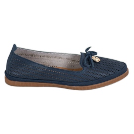 Stylische VINCEZA Ballerinas navy blau