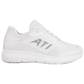 SHELOVET Bequeme Schuhe mit Mesh weiß grau