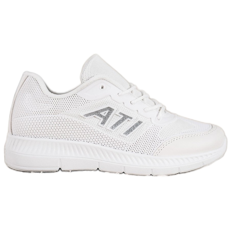 SHELOVET Bequeme Schuhe mit Mesh weiß grau