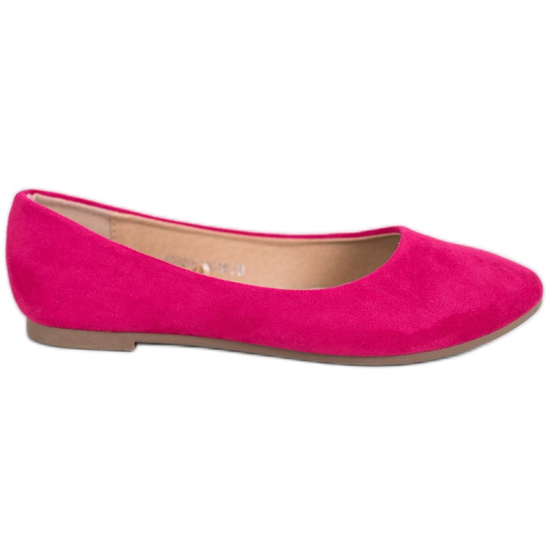 Klassische VINCEZA Ballerinas aus Wildleder rosa