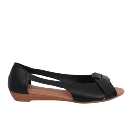 Ballerinas mit schwarzem Schnitt CC221P Schwarz