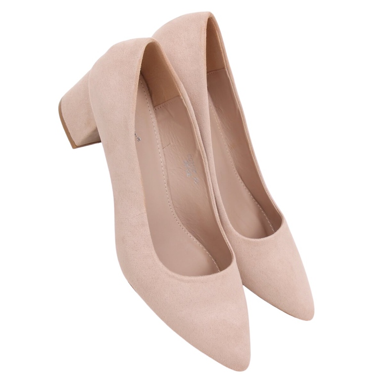 Pumps mit niedrigem Absatz beige CC210P Beige
