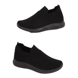 Schwarz 9924 Schwarze Sportschuhe