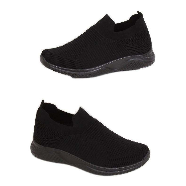 Schwarz 9924 Schwarze Sportschuhe