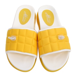 Gelbe Damenhausschuhe G-338 Gelb