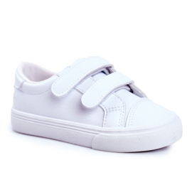 Apawwa Weiße Pergomo Klett-Kindersneaker