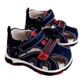 Apawwa Kindersandalen mit Klettverschluss Navy Goreno marineblau
