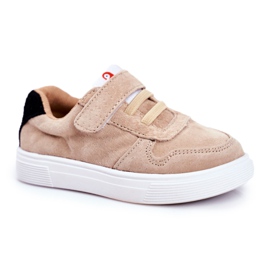 Apawwa Sport Kinderschuhe mit Klettverschluss Beige Albatros