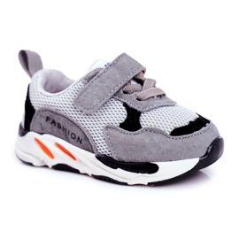 Apawwa Sport Kinderschuhe mit Klettverschluss Grey Yetto grau