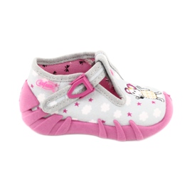 Befado Kinderschuhe 110P382 rosa grau