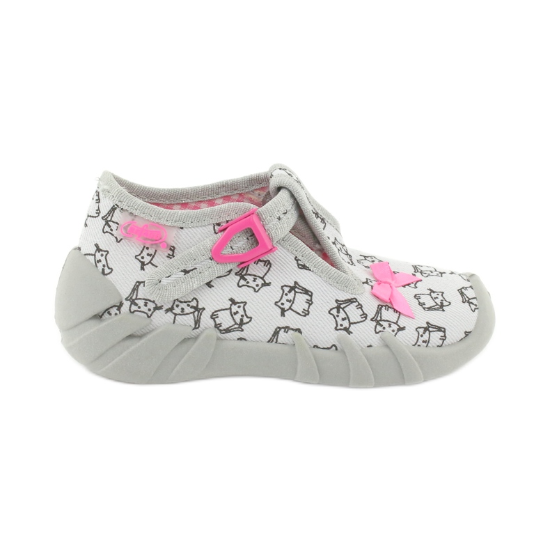 Befado Kinderschuhe 110P377 rosa grau