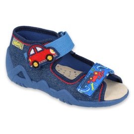 Befado gelbe Kinderschuhe 350P005 marineblau