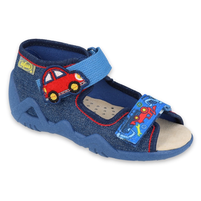 Befado gelbe Kinderschuhe 350P005 navy blau