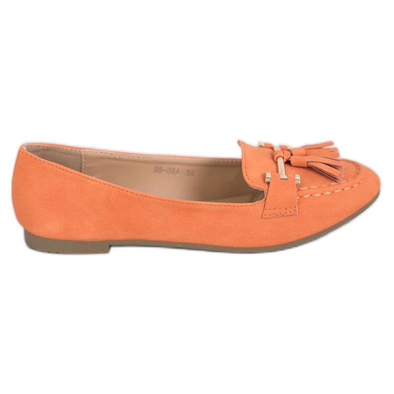 Nio Nio Elegante Slipper mit Fransen orange