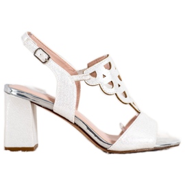Elegante VINCEZA Sandalen grau