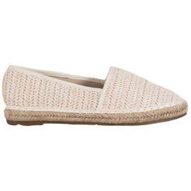 SHELOVET Geflochtene Espadrilles in Beige