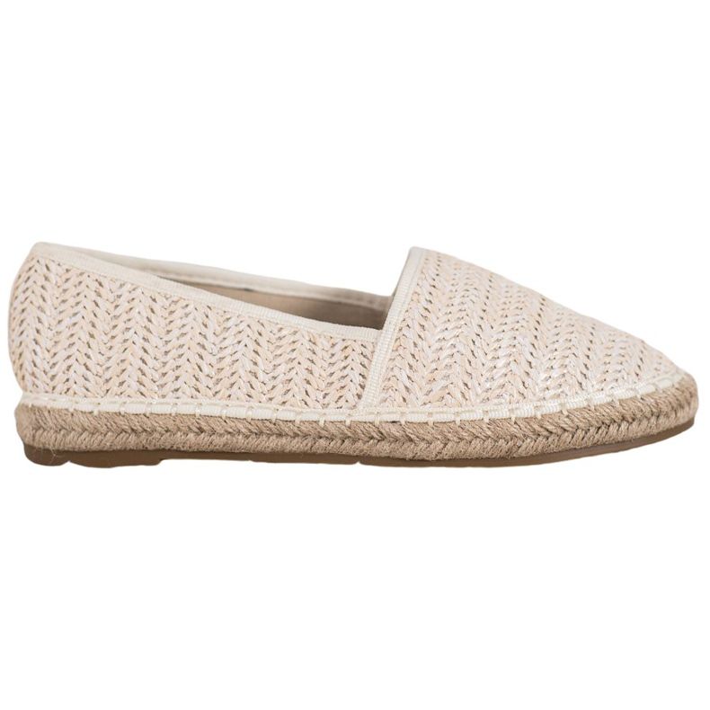 SHELOVET Geflochtene Espadrilles in Beige