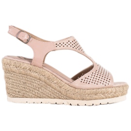 Aclys Wildleder-Espadrilles auf dem Keil beige