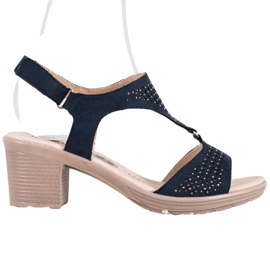 SHELOVET Bequeme Klettsandalen blau