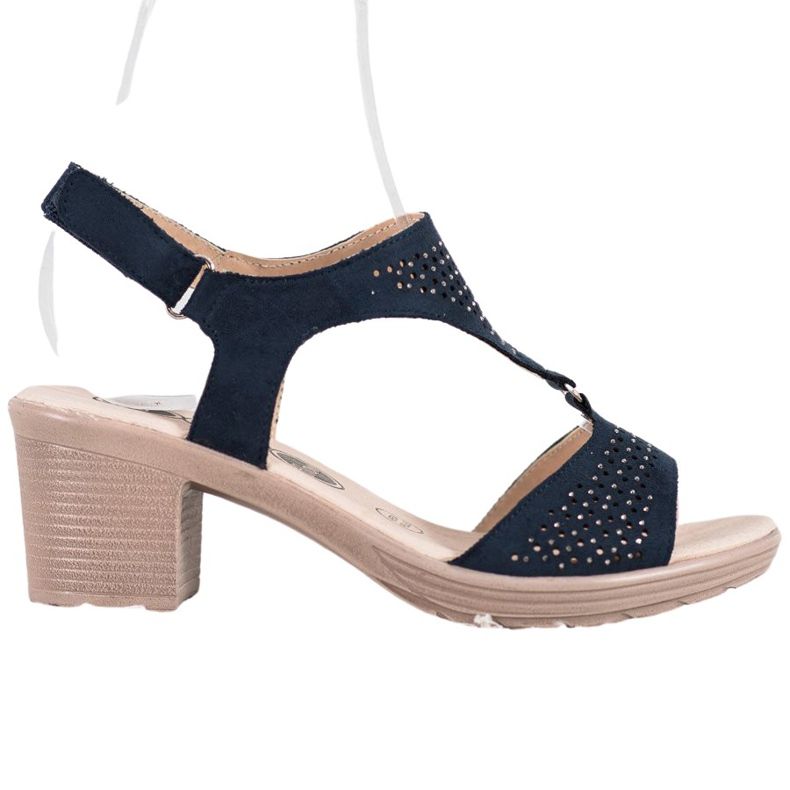 SHELOVET Bequeme Klettsandalen blau