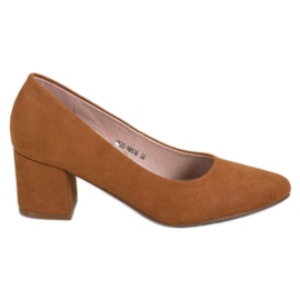 W. Potocki Klassische hochhackige Schuhe braun