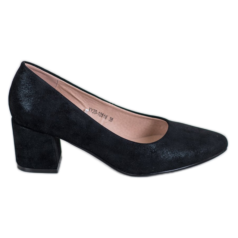 W. Potocki Klassische hochhackige Schuhe schwarz