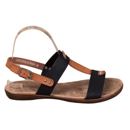 Evento Sandalen mit Schnallenverschluss braun schwarz