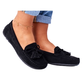 EVE Damen Loafer Wildleder 20PB35-2003 Schwarz Donna Mia