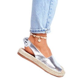 FRJ Damen Silver Contour Espadrilles grau