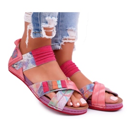 Damen Sandalen Maciejka Rosa 03375 Leder mehrfarbig