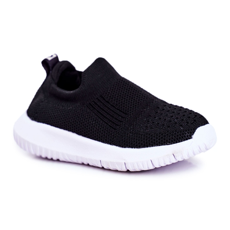 Apawwa Sport Kinderschuhe Slip-On Schwarz Eltros