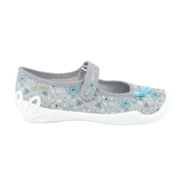 Befado Kinderschuhe 114Y408 blau grau