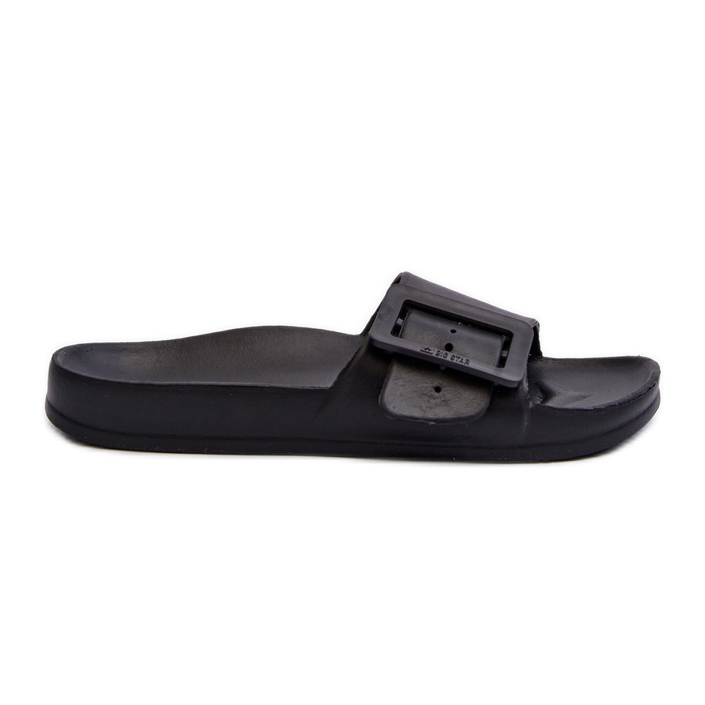 Damen Hausschuhe Big Star mit Schnalle Schwarz FF274A389