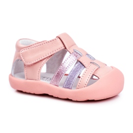 Apawwa Kindersandalen mit Klettverschluss Glitzer Pink Ontario rosa