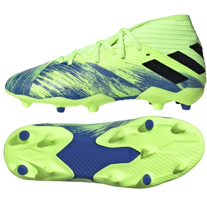 Die adidas Nemziz 19.3 Fg Jr FV4002 Fußballschuhe mehrfarbig grün