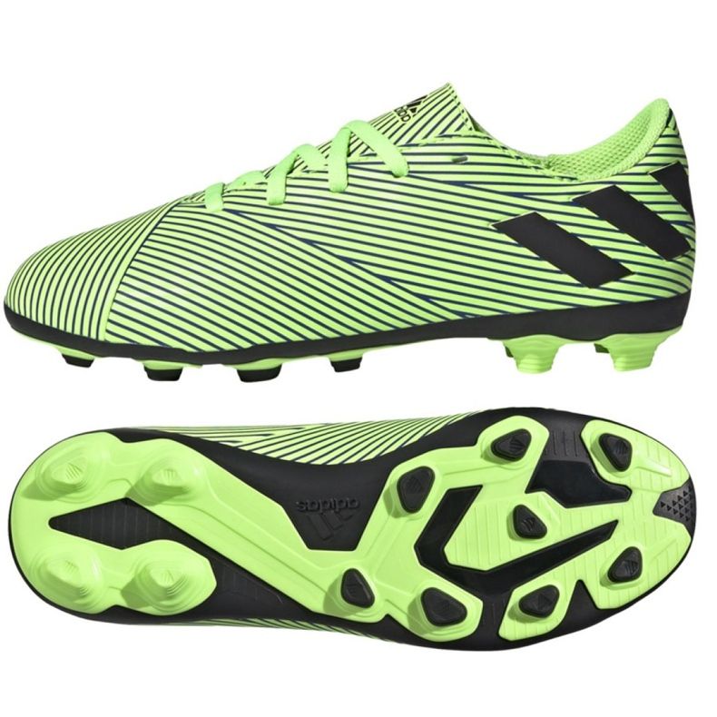 Die adidas Nemziz 19.4 FxG Jr FV4011 Fußballschuhe mehrfarbig grün