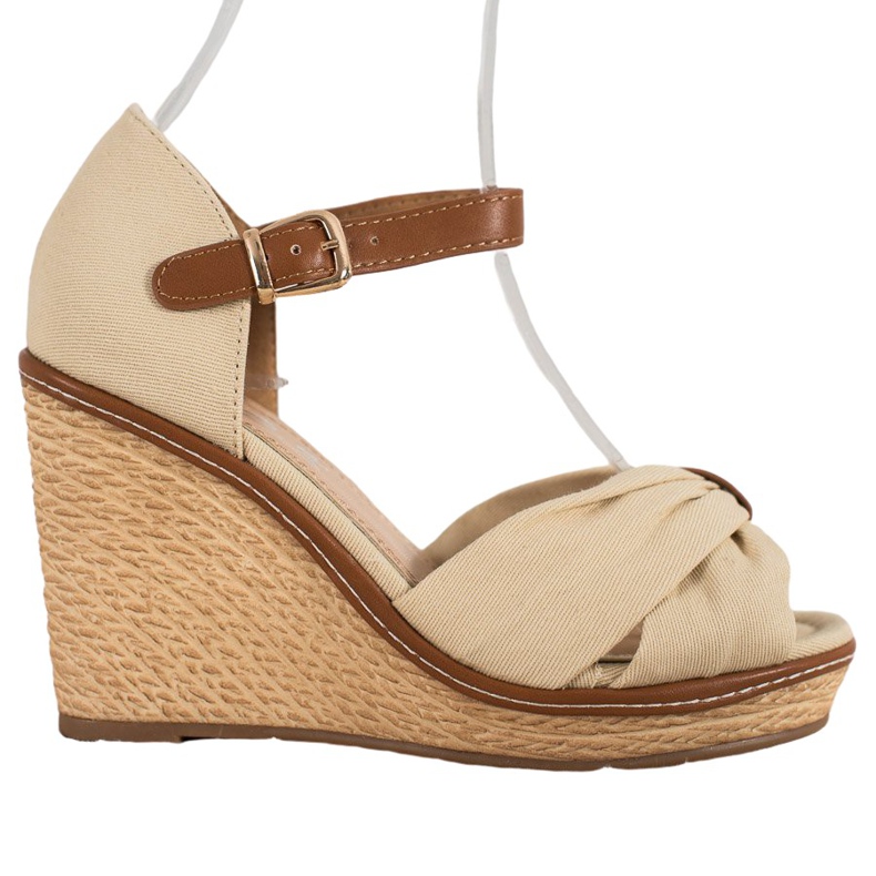 SHELOVET Hochhackige Sandalen braun