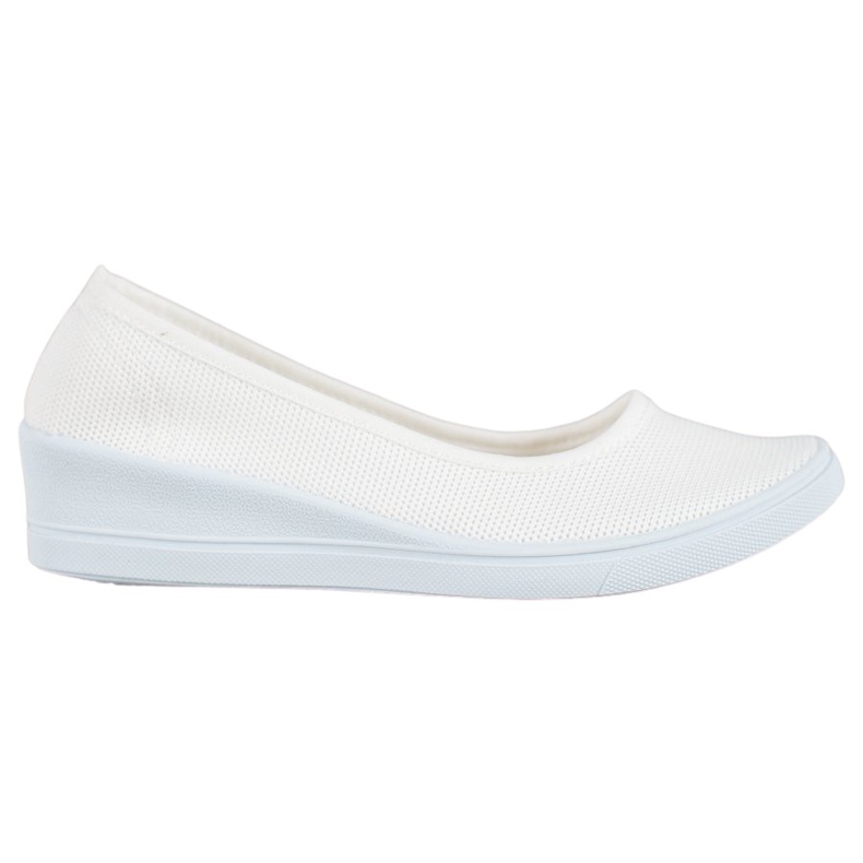 SHELOVET Weiße Casual Ballerinas