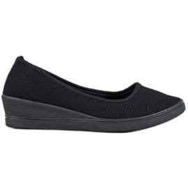 SHELOVET Schwarze Casual Ballerinas