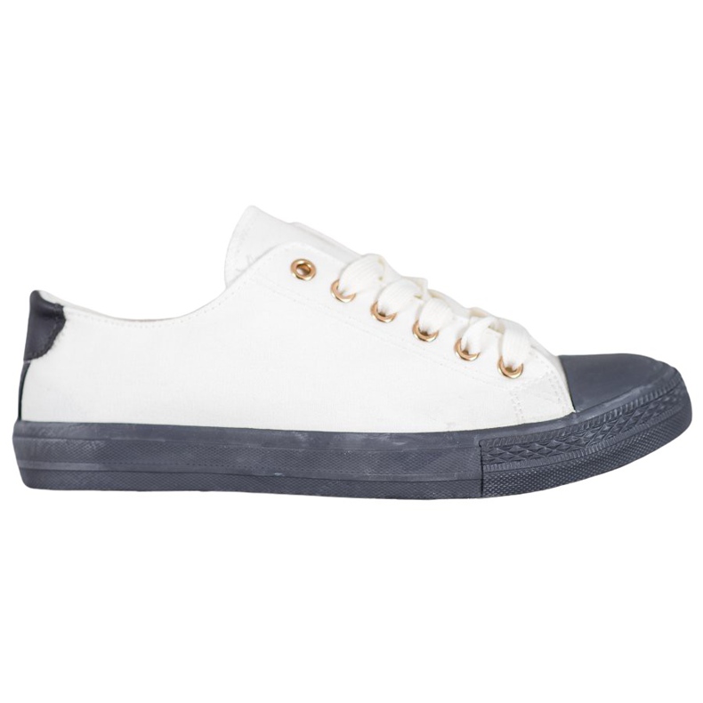 SHELOVET Textil-Sneakers weiß grau