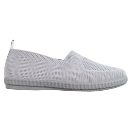 Via Giulia  Durchbrochene Slip-On-Sneakers grau