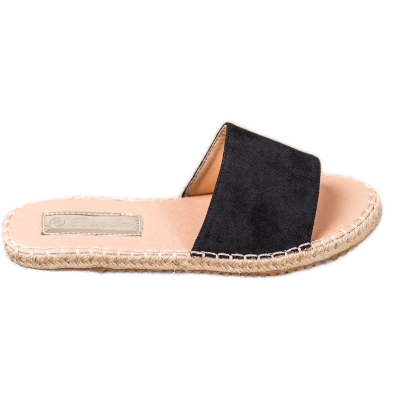 Renda Leichte Espadrilles schwarz