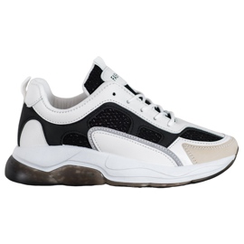 Via Giulia  Sneakers mit Glitzermode weiß schwarz