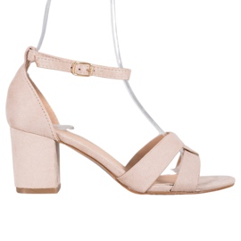 Mannika Sandalen aus Wildleder braun