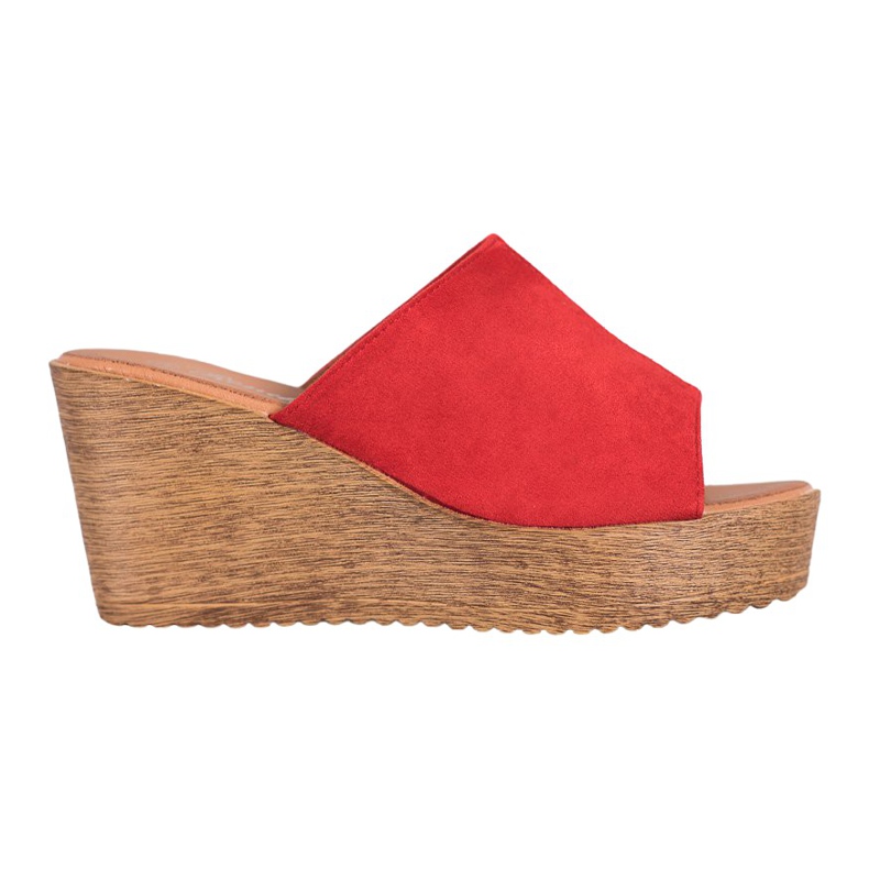 Renda Hochhackige Sandalen rot